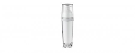 Botol Lotion Bulat Akrilik 80ml - HB-80 Planet Metal (Kemasan Kosmetik Akrilik Bulat Metalik)
